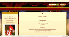 Desktop Screenshot of centerszinhaz.hu
